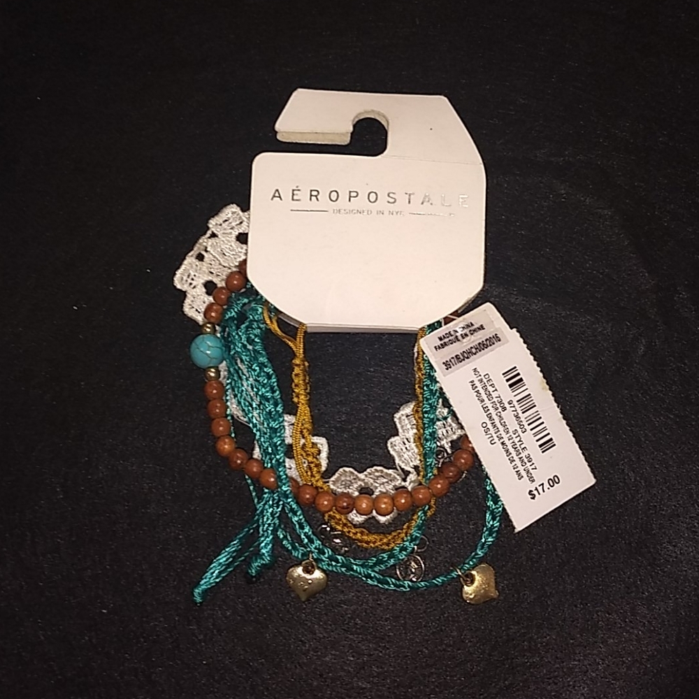 NWT 5-piece bracelet set Aeropostale